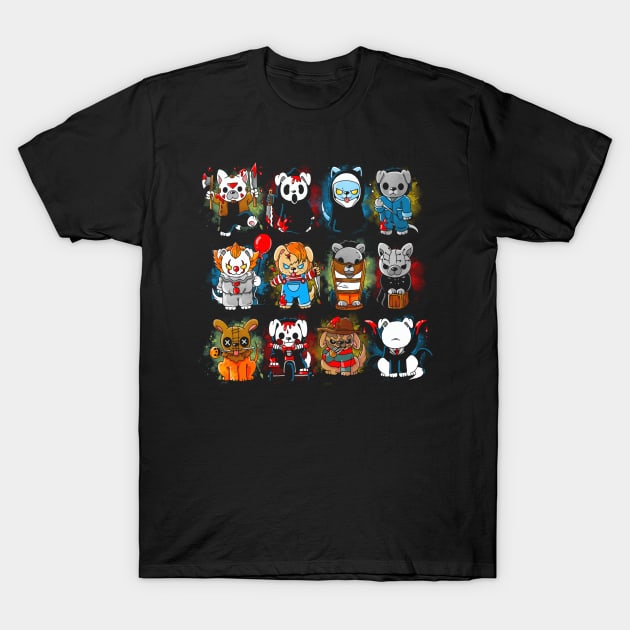 Horror Puppies T-Shirt by Vallina84